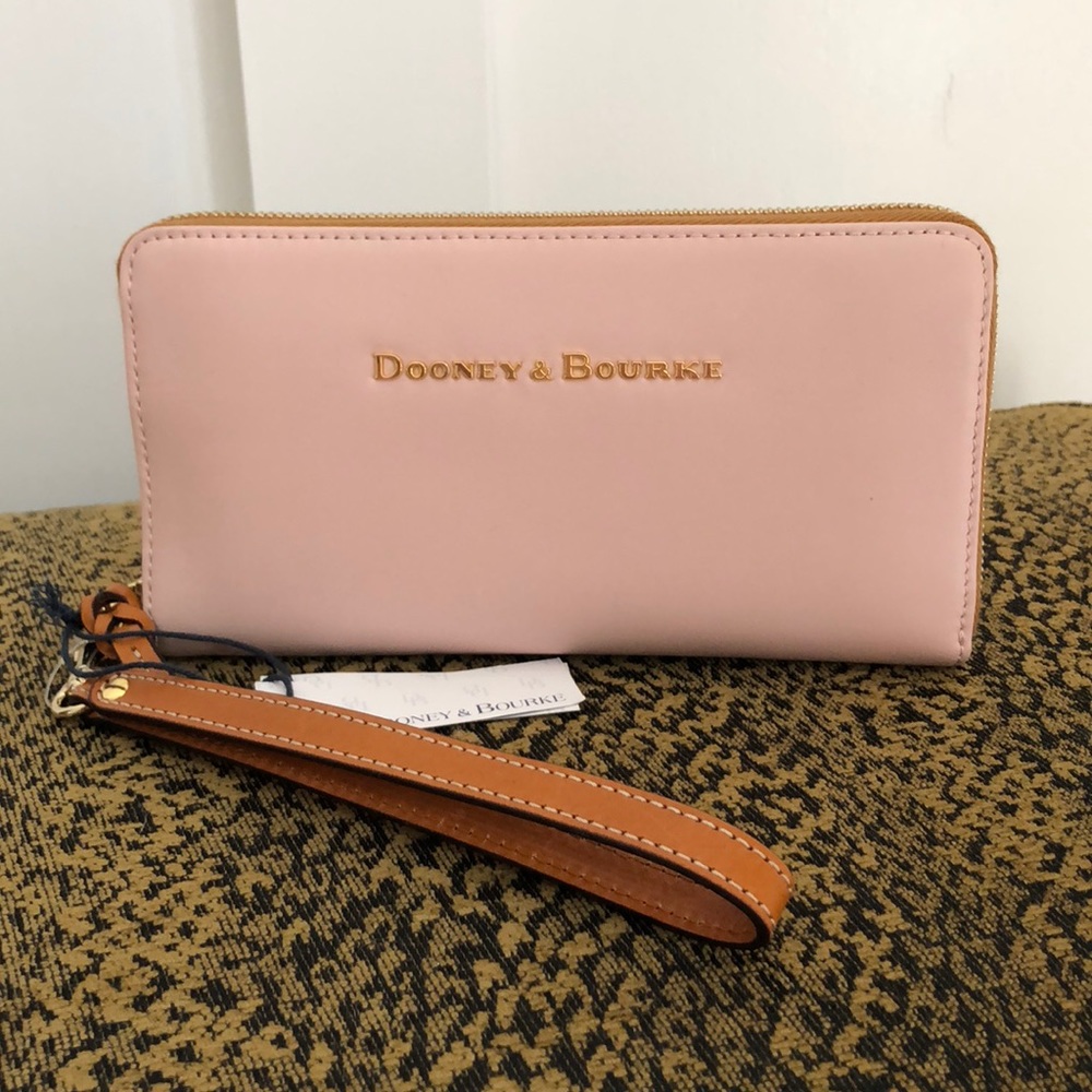 Dooney & Bourke Blush Leather Wristlet